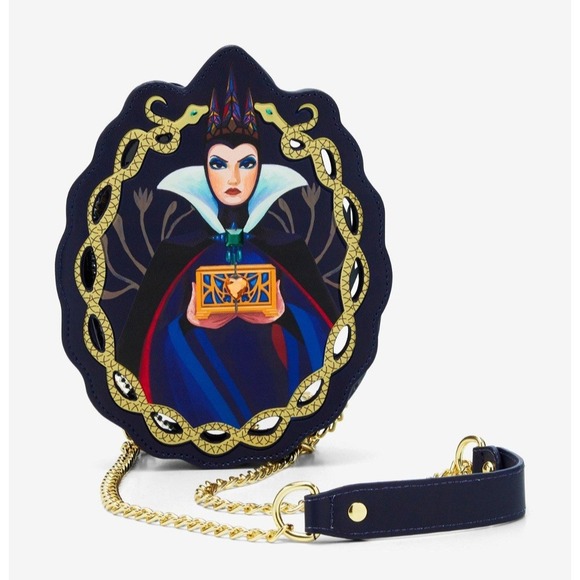 Her Universe Evil Queen Crossbody Bag - Blue and Gold - Picture 2 of 5